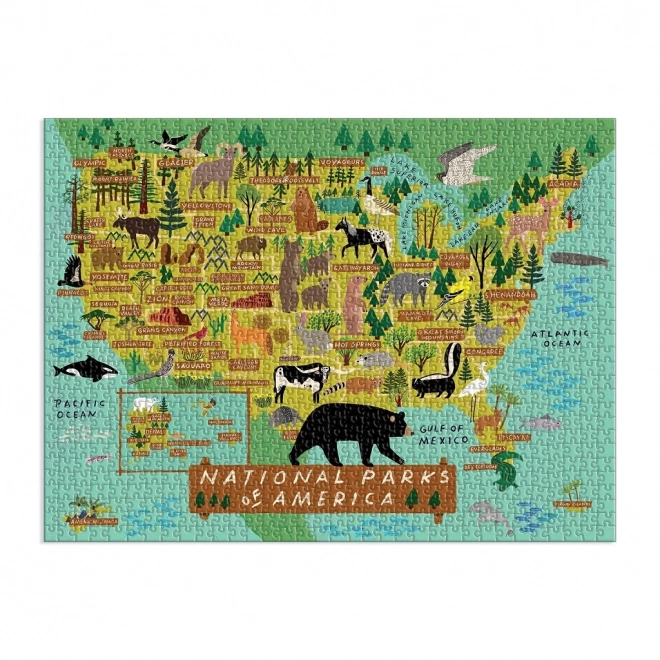 Puzzle dei parchi nazionali americani 1000 pezzi