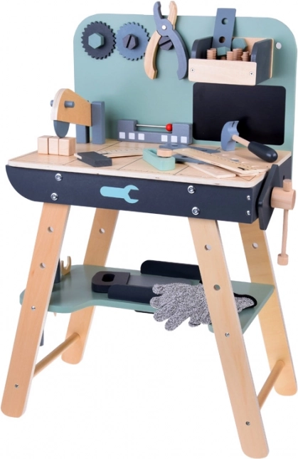 Set laboratorio in legno per piccoli fai-da-te