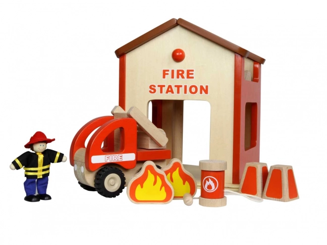 Stazione dei Vigili del Fuoco in Legno Masterkidz