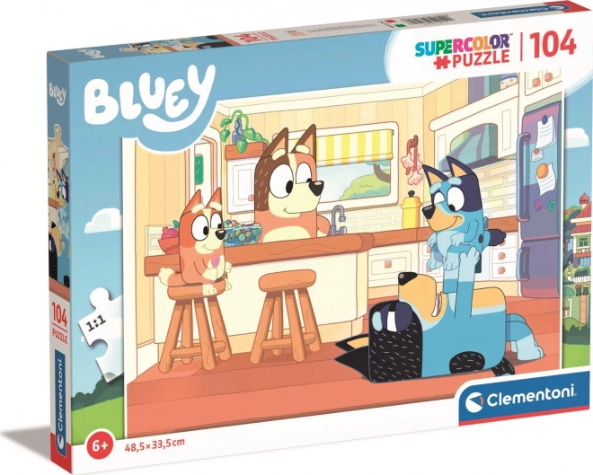 Puzzle SuperColor Bluey 104 pezzi