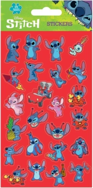 Adesivi Lilo e Stitch rossi, 25 pz
