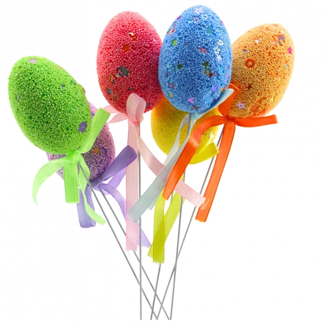 Decorazioni pasquali uova con bastoncino