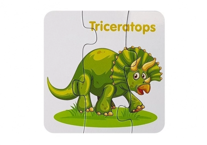 Puzzle educativi dinosauri inglese dieci connessioni