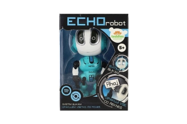 Robot ECHO blu con luci e suoni