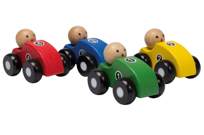 Auto da corsa in legno a 4 colori