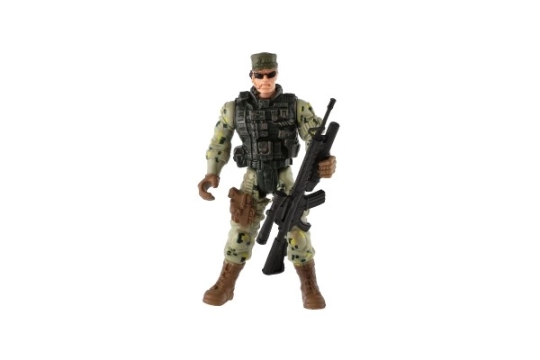 Figurina Soldato con Arma in Plastica 10 cm