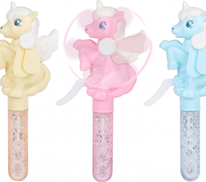 Ventilatore bolle a forma di unicorno