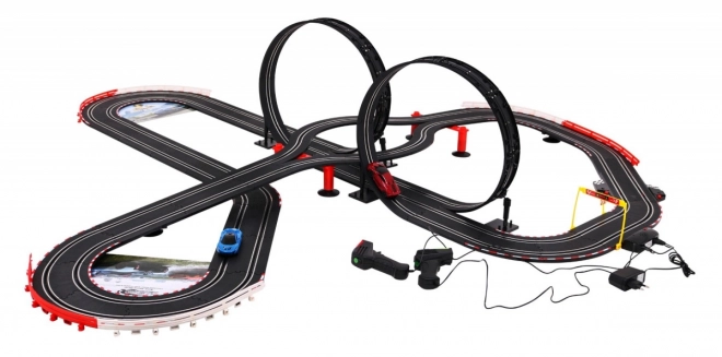 Pista da Corsa per Bambini con Auto 1:43 e Luci