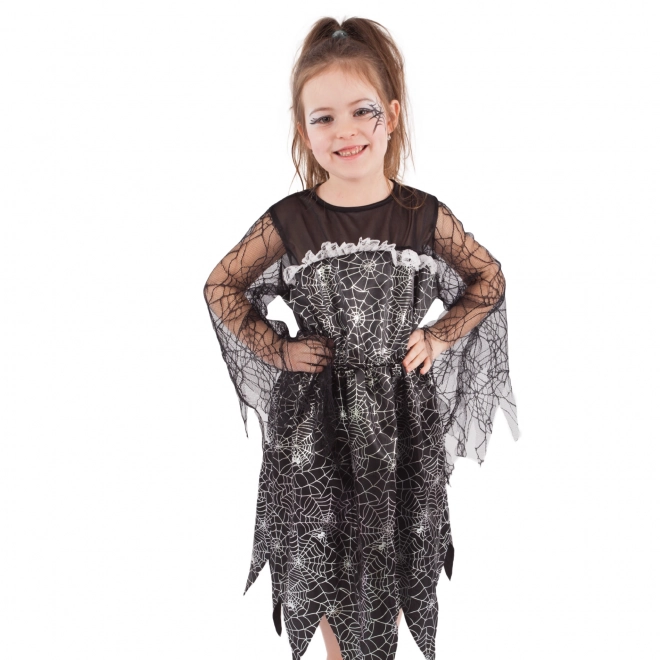 Costume Strega con Ragnatela per Bambini (M)