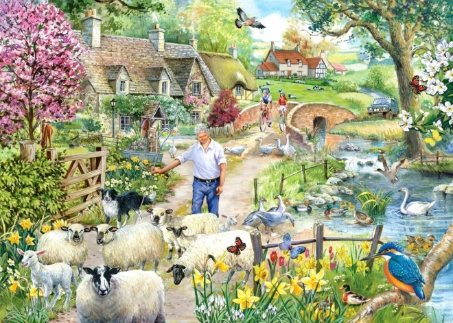 Puzzle Via del pastore 1000 pezzi