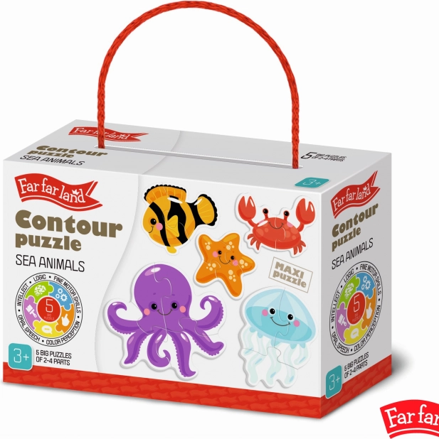 Puzzle animali marini Far Far Land