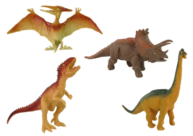 Set di figure dinosauri con accessori 8 pezzi