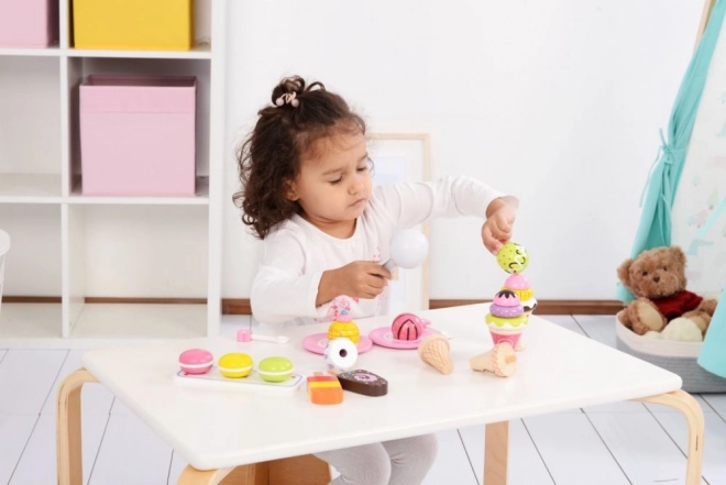 Set di Gelati in Legno per Bambini