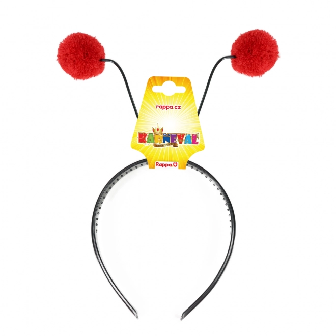 Cerchietto coccinella con antenne per bambini