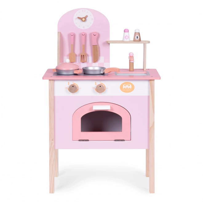 Cucina giocattolo rosa con 8 accessori ECOTOYS