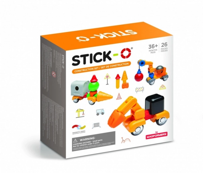 Set di costruzioni Stick-o per bambini con 26 pezzi