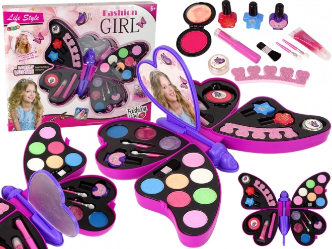 Set trucco farfalla viola