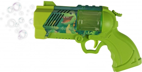 Pistola spara-bolle dinosauro con luce – verde