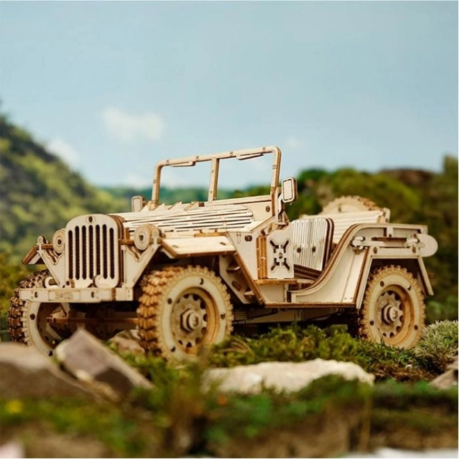 Puzzle 3D in legno Jeep Militare anni '40