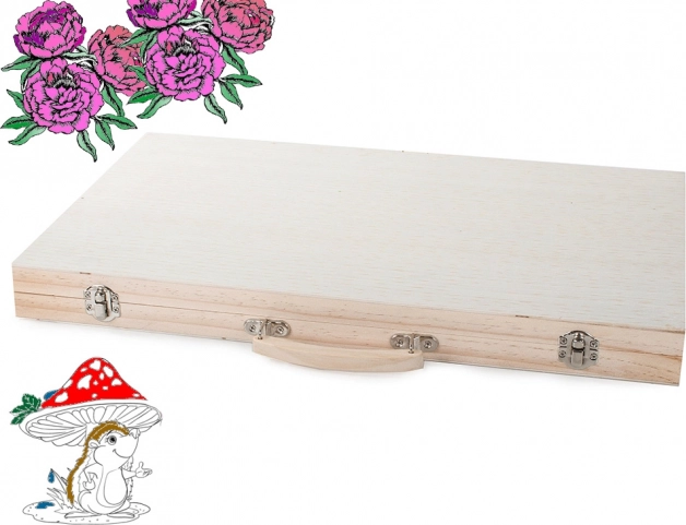 Elegante e resistente valigetta in legno