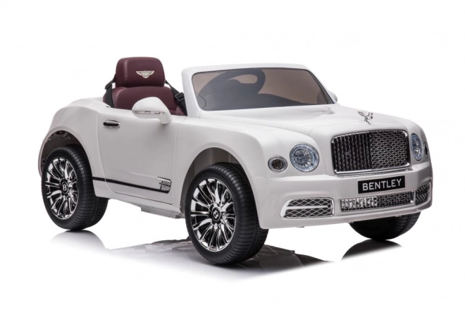 Auto elettrica per bambini Bentley Mulsanne bianco