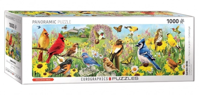 Puzzle panoramico Uccelli del Giardino 1000 pezzi