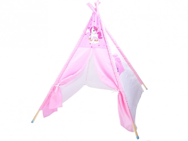 Tenda Tipi con Unicorno Rosa