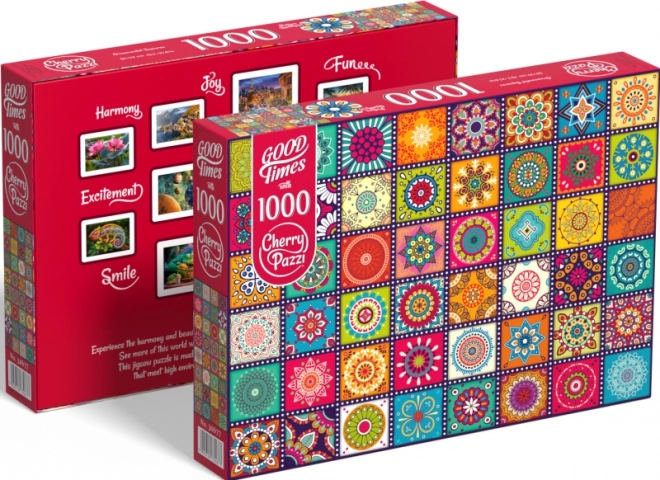 Puzzle Quadrati con Motivi CHERRY PAZZI 1000 Pezzi