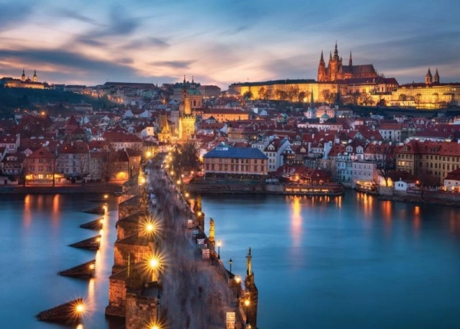 Puzzle Praga di notte 1000 pezzi da Ravensburger