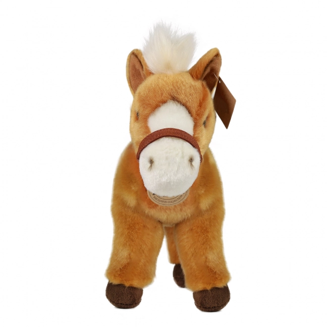 Cavallo di peluche marrone in piedi 30 cm Eco-Friendly