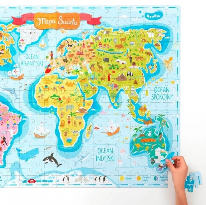 Puzzle Mappa del Mondo 300 Pezzi