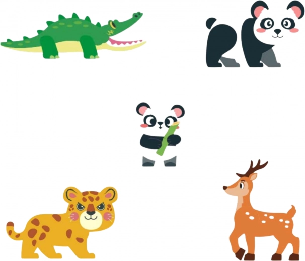 Adorabili figurine di animali rari