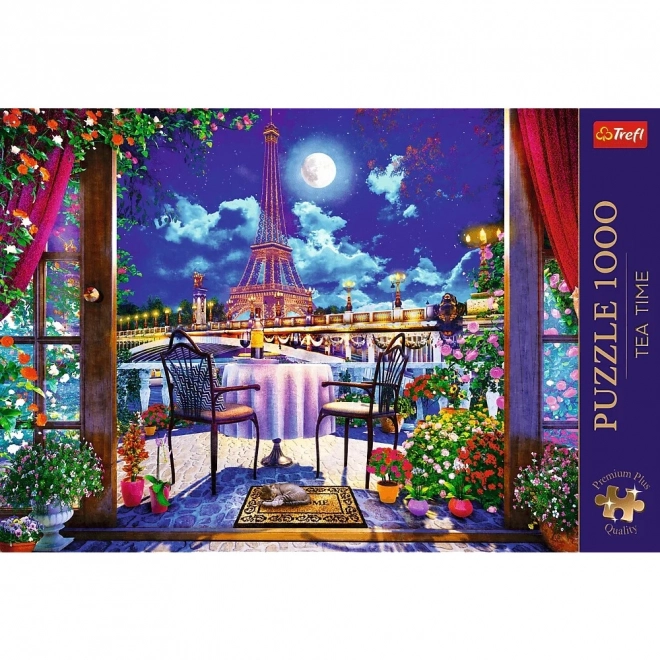 Puzzle 1000 pezzi Premium Plus Parigi al chiaro di luna