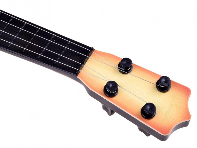 Chitarra a 4 corde per bambini con plettro – marrone chiaro