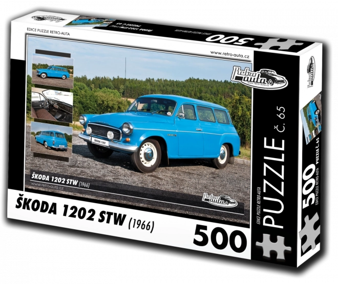 Puzzle auto d'epoca Škoda 1202 STW 1966, 500 pezzi