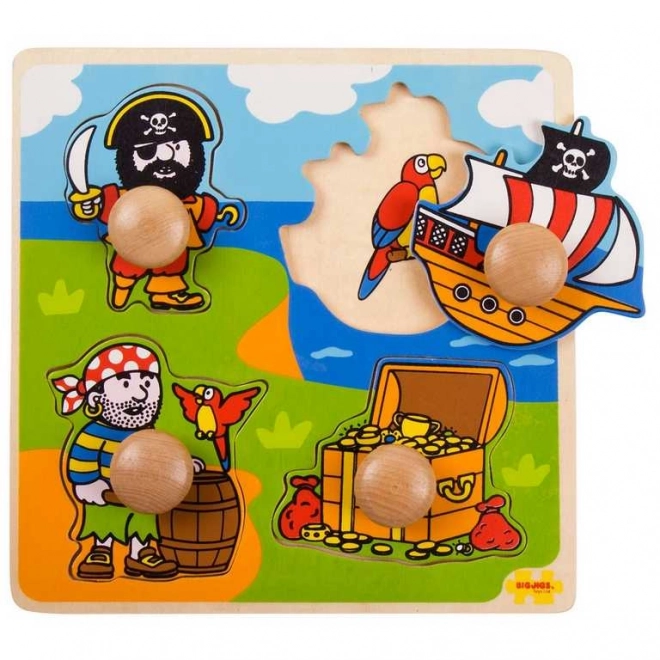 Puzzle ad incastro pirati Bigjigs Toys