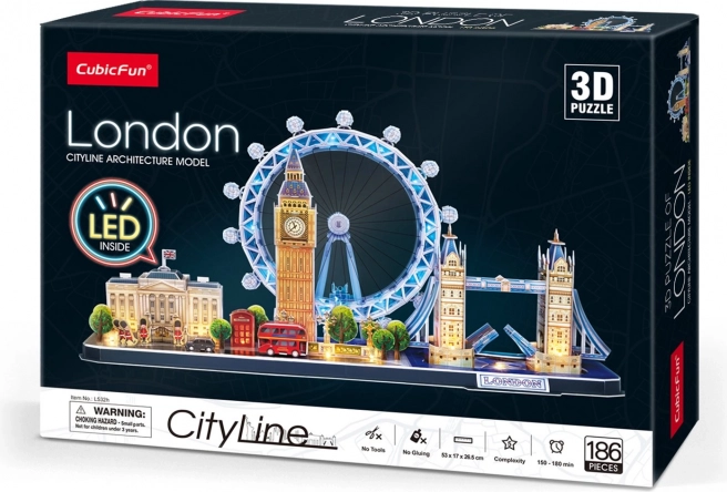 Puzzle 3D Cityline LONDON con illuminazione LED