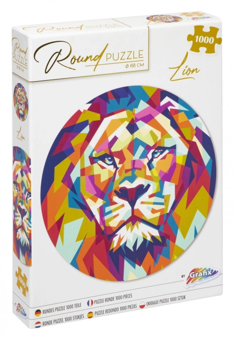 Puzzle rotondo Leone 1000 pezzi