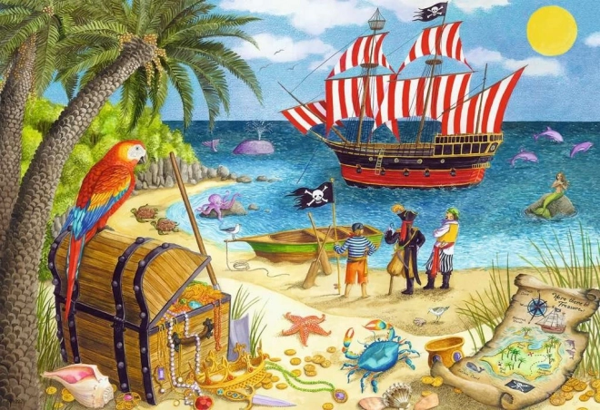 Puzzle Pirati e Sirene RAVENSBURGER 2x24 Pezzi