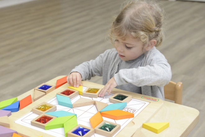 Gioco educativo di mosaico colori e forme Masterkidz Tangram Montessori