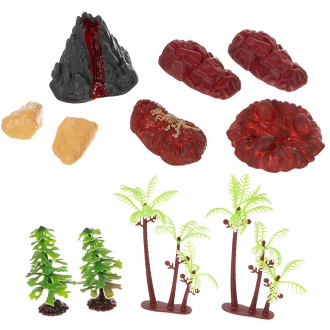 Set di figurine dinosauri XXL con tappetino Prehistoric World