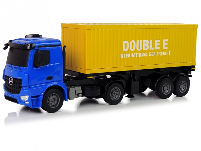 Camion R/C Mercedes Arocs Blu con Contenitore 1:20 da 58 cm