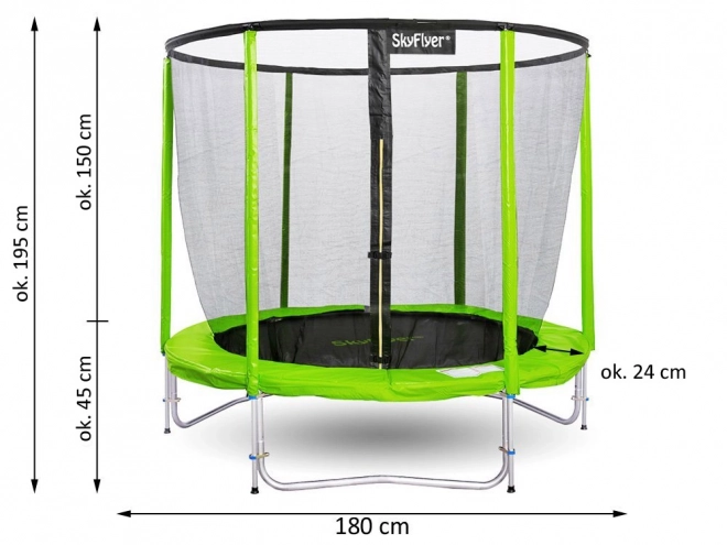 Trampolino da giardino 180 cm SKY FLYER