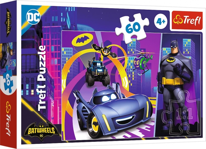 Puzzle Batman e Batwheels 60 pezzi