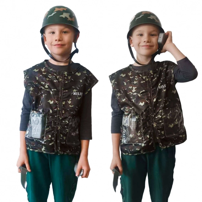 Costume da soldato per bambini 3-8 anni