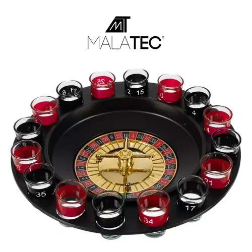 Set roulette alcolica con bicchierini