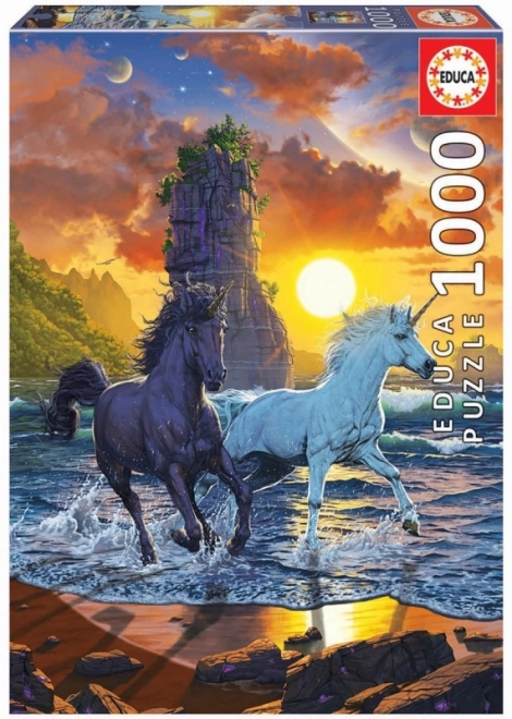 Puzzle Unicorni sulla spiaggia 1000 pezzi