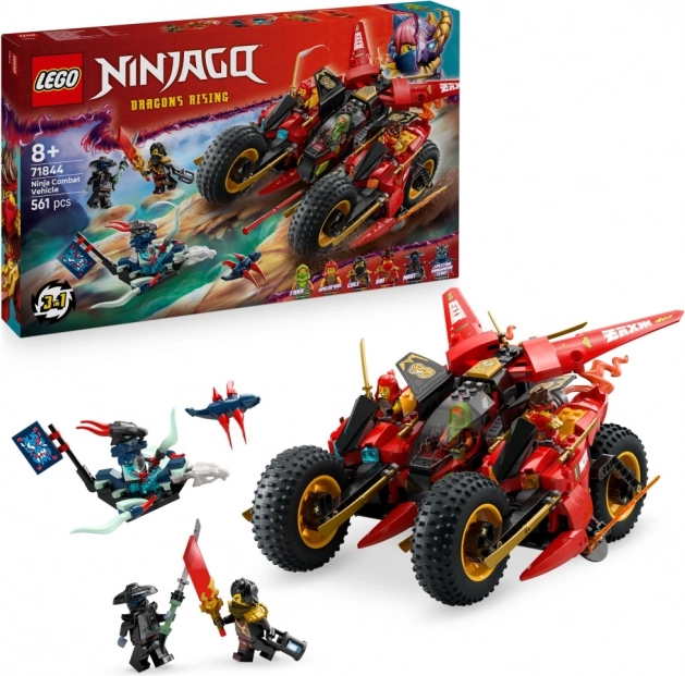 Lego Ninjago Veicolo da combattimento dei ninja 3 in 1