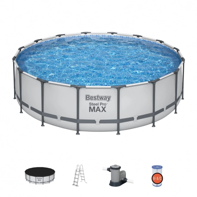 Set piscina Steel Pro MAX 4,88 m x 1,22 m