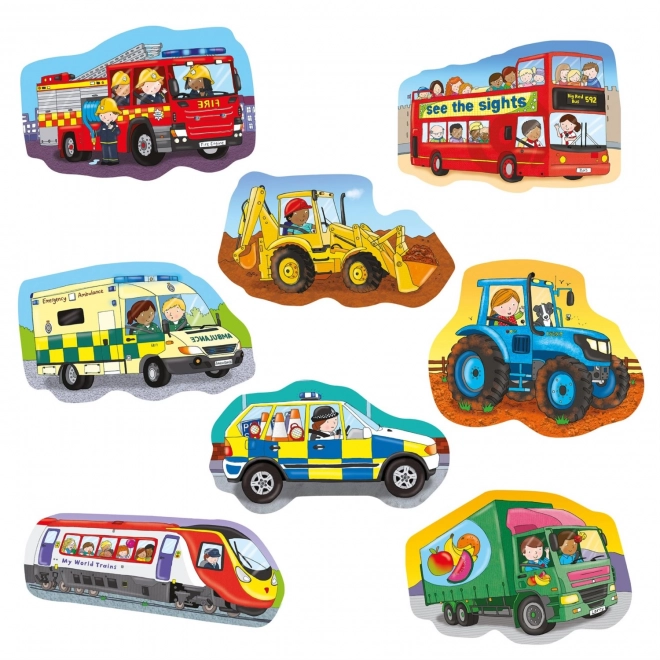 Puzzle per bambini Veicoli 8 in 1